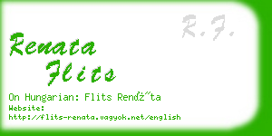 renata flits business card